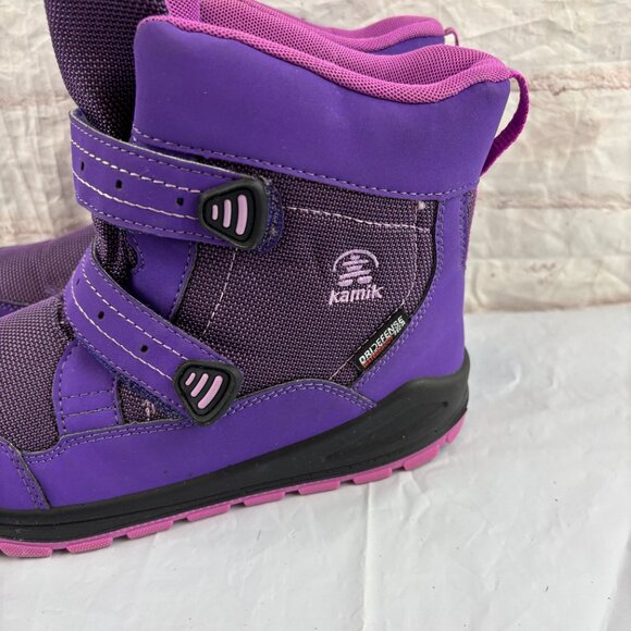 Kamik Girls Youth 3 Purple Andy Insulated Waterproof Winter Snow Boots - Picture 7 of 12